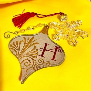 TWO BEAUTIFUL CHRISTMAS ORNAMENTS